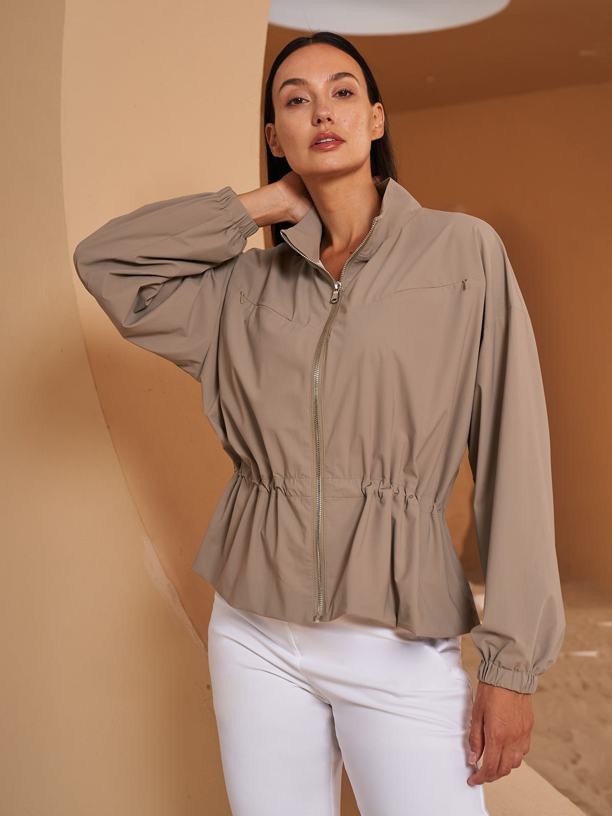 Winner Ruffle Tennis Jacket Sun Protection