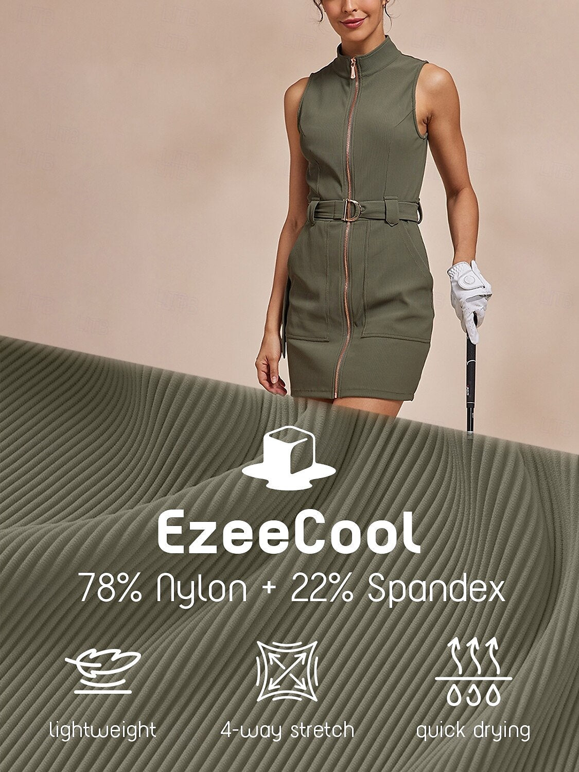 Donna Belt Activewear Dress