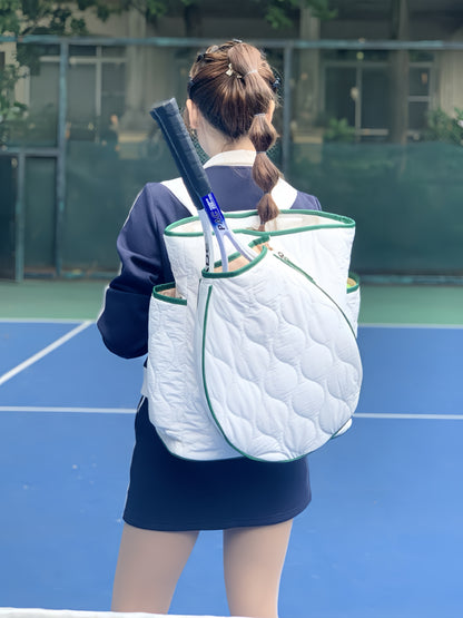 Tennis Quilted Backpack Tote