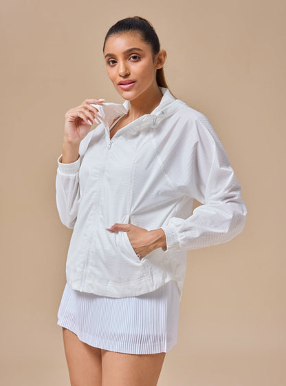 Love Game Hooded Tennis Jacket UPF50+