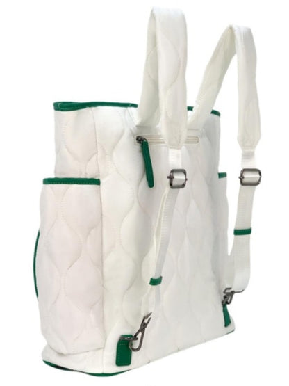 Tennis Quilted Backpack Tote