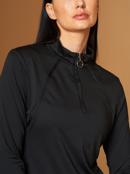 Match Point Tennis Shirt Quarterzip UPF50+