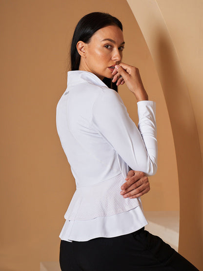 Winner Ruffle Tennis Jacket Sun Protection