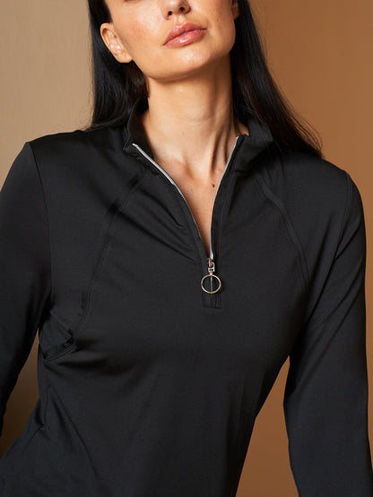 Match Point Tennis Shirt Quarterzip UPF50+