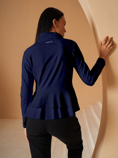 Winner Ruffle Tennis Jacket Sun Protection