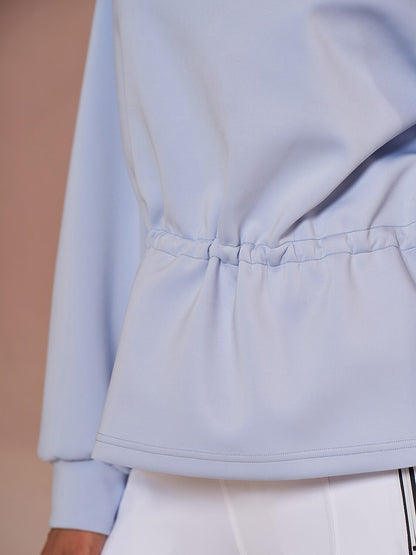 Winner Ruffle Drawstring Waist Sweatshirt